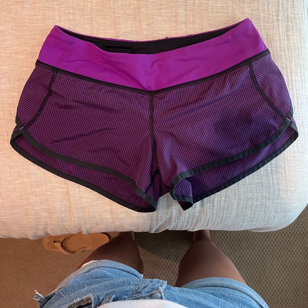 Limited Edition Lulu Lemon Speed Up Shorts